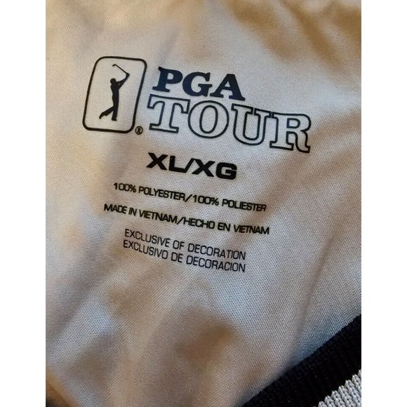 PGA Tour Men's XL Beige Golf Pullover Long Sleeve V Neck Windbreaker Jacket - Picture 12 of 12